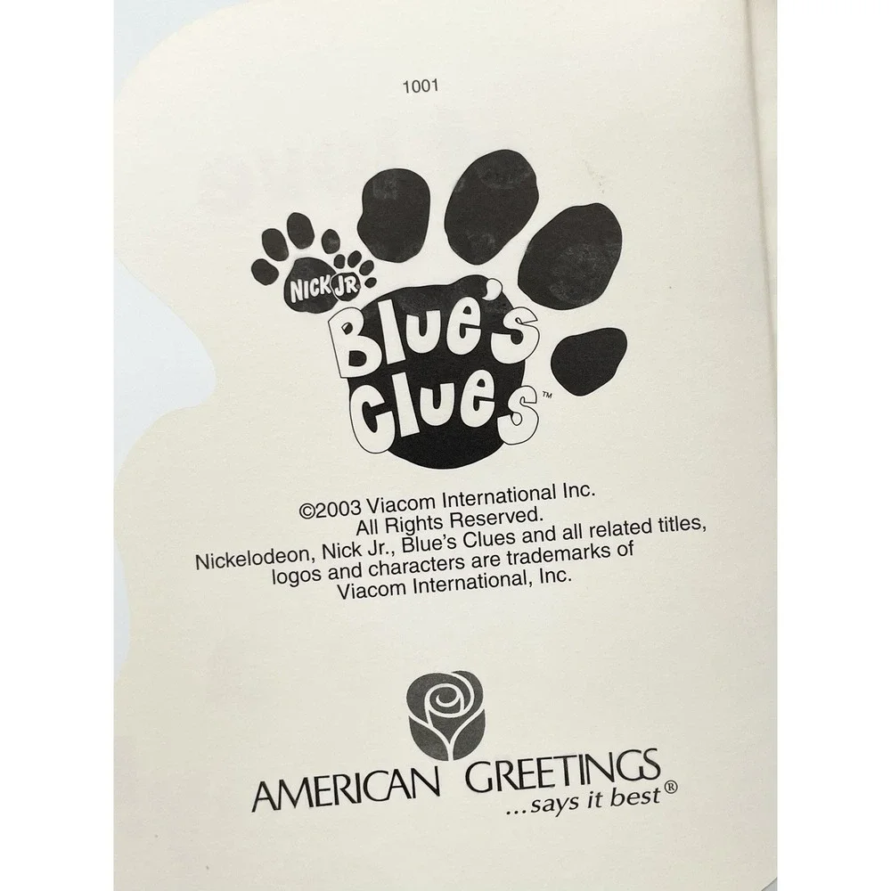 Vintage 2003‎ Blue's Clues Easter Greeting Card American Greetings Nickelodeon